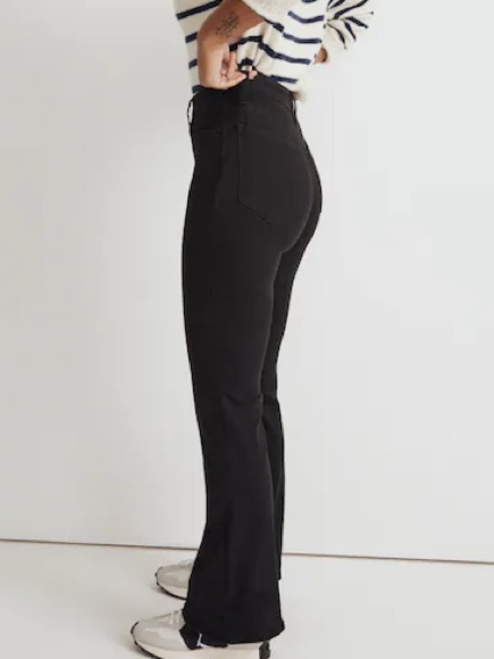 MADEWELL Black 70s Skinny Flare Jeans Size 26 - Picture 6 of 8